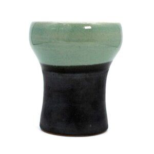 Celadon With Matte Black Glaze Japanese Tall Drink Cup Jar Or Small Vase